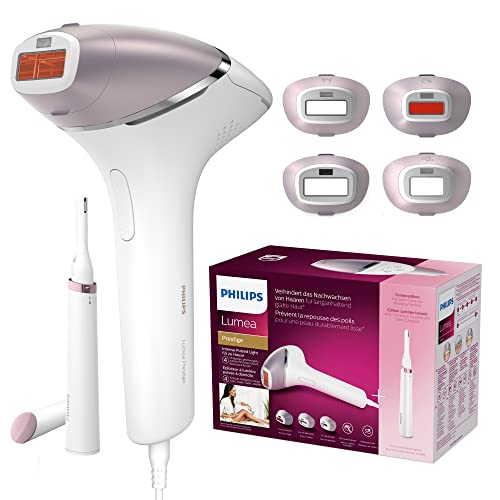 Philips Lumea Prestige IPL - Dispositivo de depilación IPL con lápiz recortador compacto satén (modelo BRI949/00)