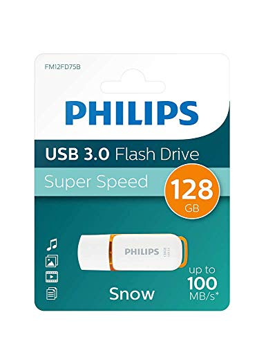 Philips Pendrive USB 3.0 128 GB - Snow Edition (Orange)