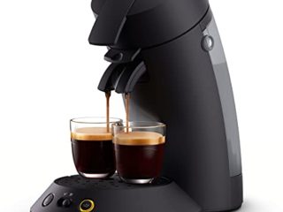 Philips Senseo Original Plus CSA210/60 - Cafetera de monodosis (selección de intensidad, tecnología Boost, plástico reciclado), color negro