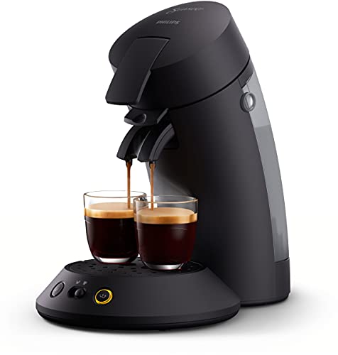 Philips Senseo Original Plus CSA210/60 - Cafetera de monodosis (selección de intensidad, tecnología Boost, plástico reciclado), color negro