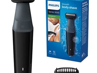 Philips Serie 3000 BG3010/15 - Afeitadora corporal apta para la ducha con 1 peines-guia 50 min de uso