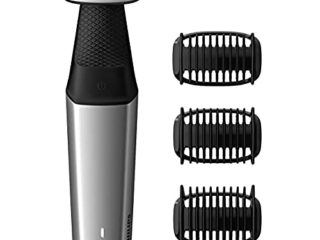 Philips Serie 5000 BG5020/15 - Afeitadora corporal apta para la ducha con 3 peines-guia y mango extralargo para la espalda 50 min de uso