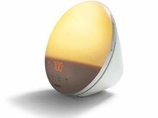 Philips Wake-up Light HF3531/01 Despertador de luz natural, 7 sonidos naturales, radio FM, alarma, con cargador móvil, plástico, Blanco, Con cargador móvil, 1 kilogramo