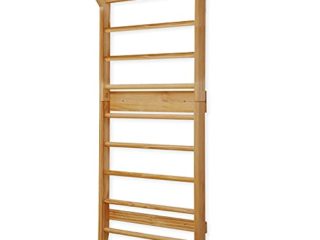 Physionics Espaldera Gimnasio de Madera para niños y Adultos I ca. 195 x 80 x 14cm, Carga de hasta 100kg I Espaldera de Fitness, Escalera Gimnasio, Escalera Sueca, Barras de Pared