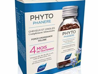 Phyto Phytophanere - Suplemento alimenticio para el cabello y las uñas - 4 meses de tratamiento - En cápsulas de 120 + 120