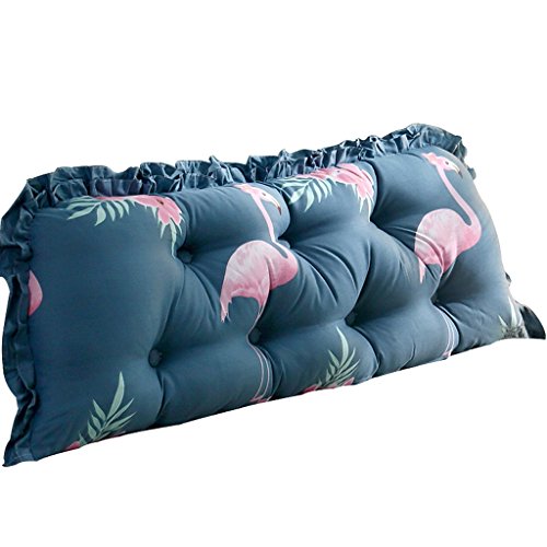 PIAOLING Almohada Trasera Larga del Color sólido del algodón japonés, Almohada Doble Coreana de la Cama Doble Sofá Almohada Trasera Grande, Almohada Suave de la Cintura del Adulto de los niños
