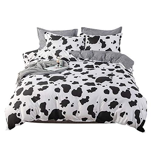 PICTURESQUE 3pcs Juego de Cama Funda Nórdica Vaca con Funda de Almohada Cama 90