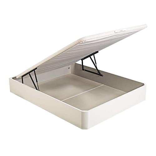 PIKOLIN, canapé abatible 135x190, Servicio de Entrega Premium Incluido, Color Blanco, Alta Capacidad de almacenaje