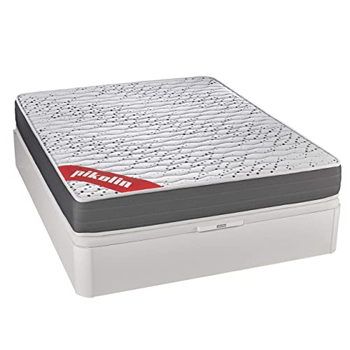 PIKOLIN Colchón viscoelástico Espuma HR 90x190 firmeza Media, Reversible, Alto 22cm - Colchones Sigeo
