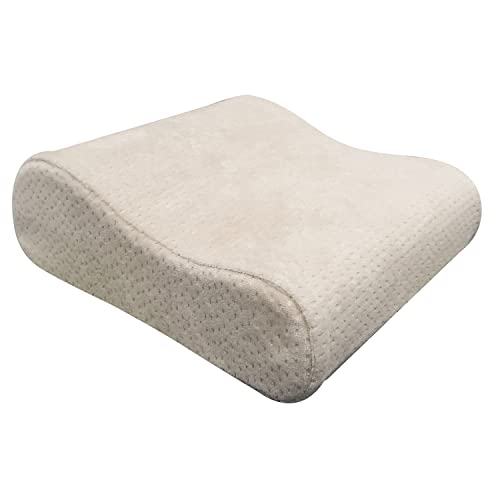 Pikolin Home - Almohada viscoelástica ergonómica de viaje para mejorar el apoyo cervical en color natural de firmeza baja