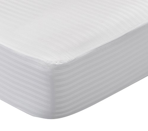 Pikolin Home - Protector de colchón cutí 100% algodón sanforizado, completamente transpirable y muy absorbente, Color Blanco, Cama 150 - 150 x 190/200 cm