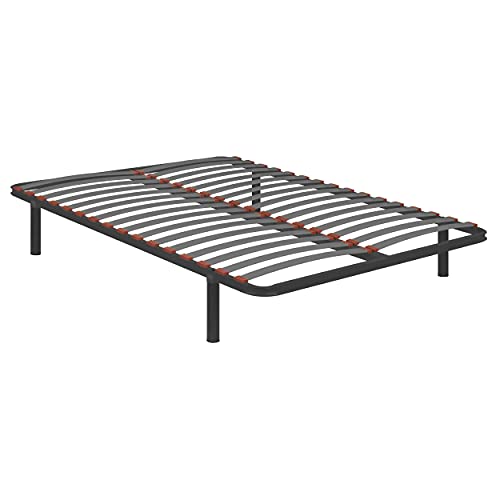 PIKOLIN I Somier guardaespaldas 16 láminas Madera SG16 150x200 I 4 Patas I Bastidor Acero Reforzado I Alta Elasticidad y ventilación I Independencia de lechos I Servicio de Entrega Premium