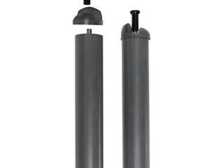 PIKOLIN Juego de 4 Patas Redondas Stonepik para Bases y somieres 26 cm Altura - Gris