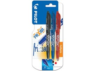 Pilot Frixion - Rotulador de bola con tinta borrable (3 unidades), varios , color es