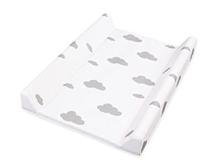 Pinolino 72012-8 bandeja cambiador, papel de aluminio, diseño «nubes», gris, paquete de 2
