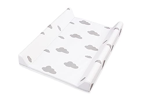 Pinolino 72012-8 bandeja cambiador, papel de aluminio, diseño «nubes», gris, paquete de 2