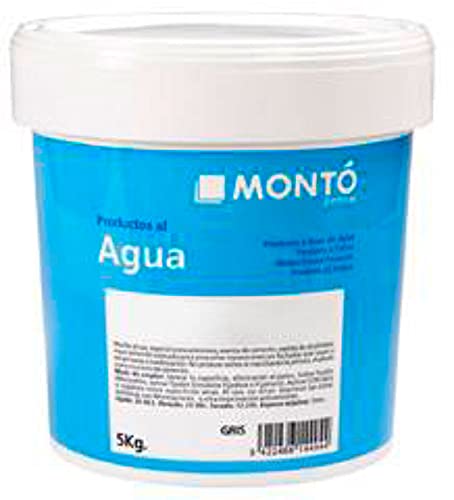 Pintura al Agua Epoxi de Dos Componentes para Suelos. Montoepox Acqua Suelos + Catalizador (18kg (15+3), Gris Medio 179)