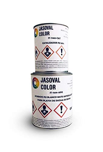 Pintura Antideslizante para Platos de Ducha de Resina - 1,5kg - (Gris Antracita)