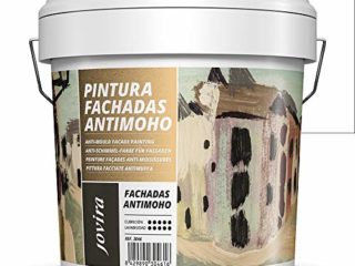 Pintura Fachadas Antimoho. Repelente al agua, impermeable y anti fisuras. (5 Kilos, blanco)