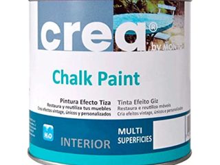 Pintura Mate al Agua para Crear Efectos Vintage o Envejecidos. Chalk Paint 500ml Gama Crea (Turquesa Vintage)