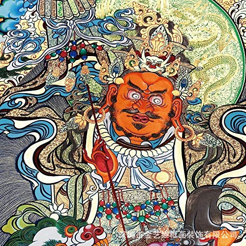 Pintura Y Caligrafía Decoración Arte Micro-Spray Reproducción Pintura Y Pintura Simulación De Regalo Caligrafía Y Pintura - Imagen De Buda Thangka - Fortuna