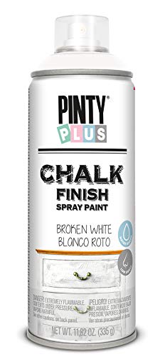 Pinty Plus Chalk Finish CK788 Spray Paint Broken White - Pintura en Aerosol, 400 ml, Blanco Roto