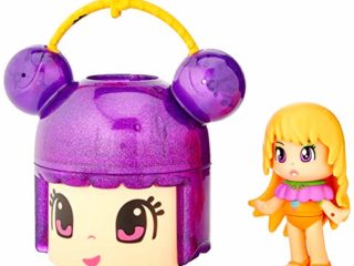 Pinypon- Cabecita sorpresa Glitter rosa y figura lila (Famosa 700015563)