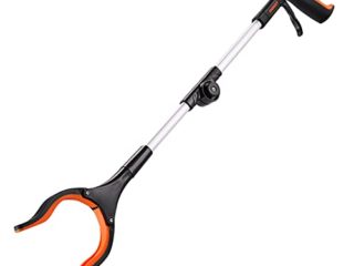Pinza Larga, ENGINDOT Alcanzar Objetos, Diseño con Imán, Pinza para Recoger Basura, de Alumnio, para Personas Mayores, Trabajadores Sanitarios-RG01