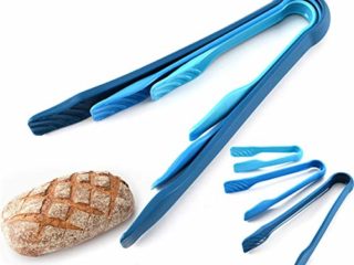 Pinzas de Cocina, Pinzas de Pan Comida Pinzas Aalimentos de Alta Calidad Grado Alimenticio Resistente al calor, Apto para Uso Alimentario, Práctico Utensilio de Cocina - 3 Piezas