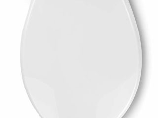 Pipishell Asiento de Tapa wc, Tapas WC de inodoro con cierre suave Tapa WC de universel con un Botón de Liberación Rápida, Top Fixing O-Shaped