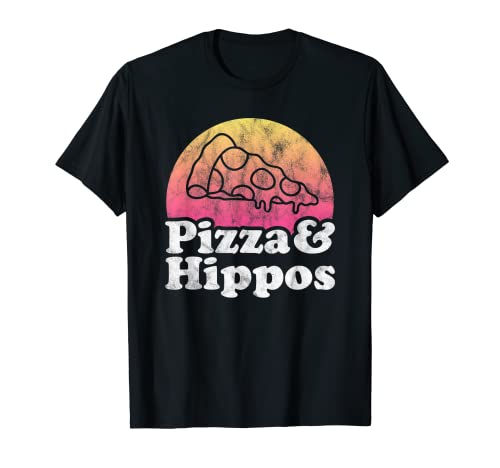 Pizza e hipopótamo o hipopótamo Camiseta