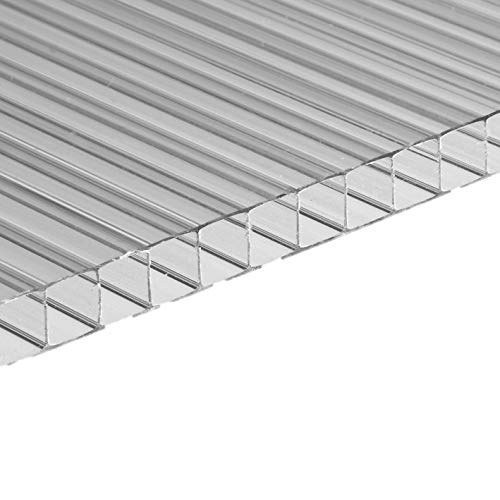 Placa/Panel de Policarbonato Alveolar Traslúcido, 4 mm de grosor, 200 x 105 cm
