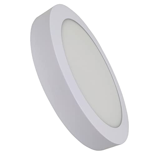 Plafon LED Redondo Superficie 20W. Color Blanco Frio (6500K). 1800 Lumenes. Driver Incluido.