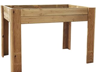 PLANTAWA Mesa de Cultivo Ceres 120, Mesa Rectangular Grande para Huerto Urbano, Mesa de Cultivo Madera, 120 x 80 x 80 cm, Jardinera Exterior para Terraza Jardín Monta tu Huerto Grande