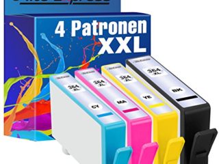 PlatinumSerie® 4 Cartuchos de tinta compatible con HP 364XL PhotoSmart e-All-in-One 7510 7520 PhotoSmart Wireless e-All-in-One B110A B110 Series B110C B110D B110E B110F DeskJet D5400 Series D5445 D5460 PhotoSmart Wireless B100 Series B109F B109B B109G B109D B109E B109N B109A B109C PhotoSmart Premium TouchSmart Web C309N Fax C309A