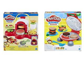 Play Doh -Cocina De Pizza, Multicolor, Talla Única Hasbro E4576Eu4 , Color/Modelo Surtido + La Barbacoa (Hasbro B5521Eu7) , Color/Modelo Surtido