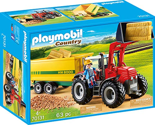 PLAYMOBIL Country 70131 Tractor con Remolque, A partir de 4 años