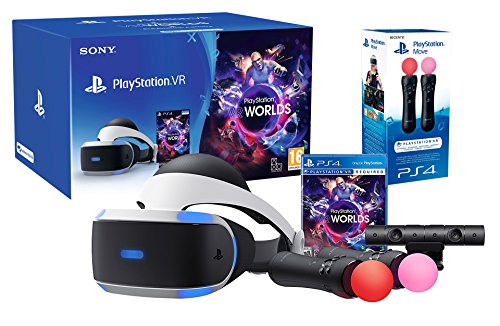 PlayStation VR2 (CUH-ZVR2) "Starter Plus Pack" + VR Worlds + Mandos Move Twin pack + Camara V2