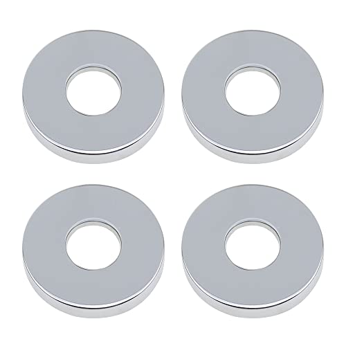 PLCatis Embellecedor Radiador Grifos 4 Piezas Ø 26mm (3/4 ") Cromado Embellecedor Tuberia Radiador Acero Inoxidable a Prueba de Herrumbre para Baño de Cocina