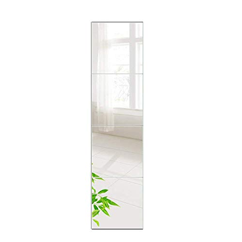 PLIENG Espejo De Cuerpo Entero HD Costuras Sin Marco Espejo De Baile Pasta Dormitorio Espejo De Pared Decoración Espejo para Mujer Regalos,22x22cm
