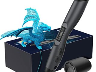 Pluma de Impresión 3D UALAU, Bolígrafo 3D Profesional con Pantalla LCD, Temperatura Ajustable/8 Velocidad, Lápiz 3D Compatibles PLA e ABS Filamentos, para Niños, Adultos, Artista, Navidad, Cumpleaños
