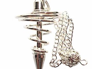 Péndulo Vortex Para Radiestesia Y Adivinación, Baño En Plata