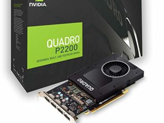 PNY Tarjeta gráfica profesional Quadro P2200 5GB GDDR5 PCI Express 3.0 x16, una ranura, 4x DisplayPort, soporte 5K, ventilador activo ultra silencioso