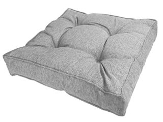 POKAR Cojines Lounge Exterior Cojin Asiento Muebles Mimbre Jardín Cojin para Silla Fundas Cojines 50x50x10 cm, Gris