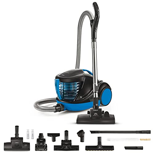 Polti Forzaspira Lecologico Aqua Allergy Turbo Care Aspirador Agua sin Bolsa, Función Turbo, Filtro Hepa H13, 2 turbo cepillos, 850 W, 1 Liter, Negro, Azul