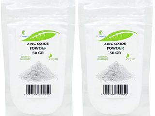 Polvo de óxido de zinc - 100 gr - Ingrediente cosmético, material de alta pureza, no nano