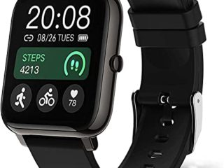 Popglory Reloj Inteligente Mujer, Smartwatch con Oxígeno Sanguíneo Presión Arterial Frecuencia Cardíaca, Pulsera Actividad Impermeable IP67 para Hombre Mujer para Android iOS