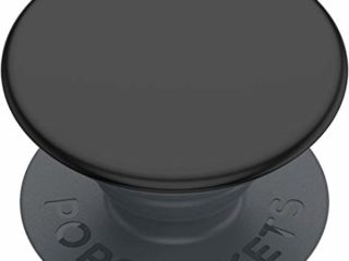 PopSockets: PopGrip Basic - Soporte y Agarre para Teléfonos Móviles y Tablets [Top No Intercambiable] - Black