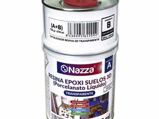 Porcelanato líquido 3D transparente, Resina epoxi para suelos con vinilos, Recubrimiento epoxy 3d autonivelante, de alta dureza y bajo olor, 750 gr. (A+B)