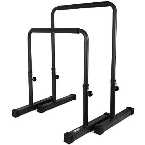 POWER GUIDANCE Barras Paralelas para Entrenamiento Ajustable para Calistenia, Gimnasia, Fitness